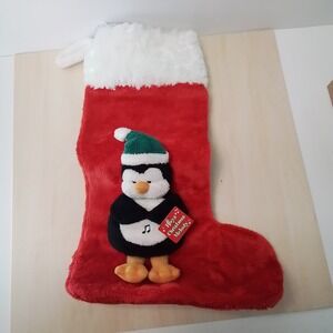 Gund Snowmates Plush Penguin Musical Christmas Stocking Music Not Working‎ NWT
